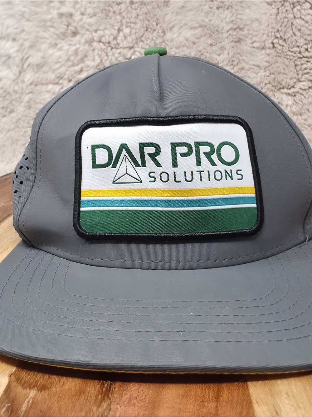 Men's Gray Patch Trucker Hat